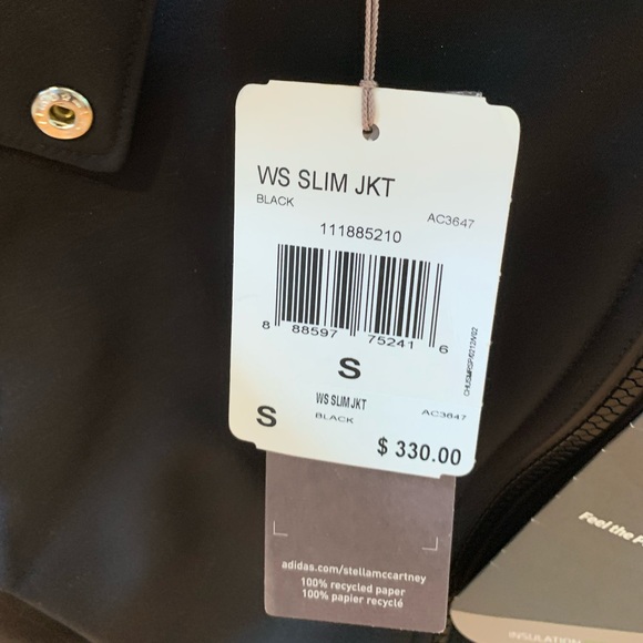 Stella McCartney for Adidas black jacket. - Picture 6 of 7